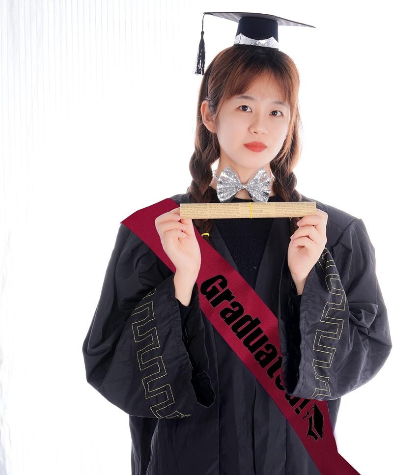 Tongcloud 5pcs 70 Inch Unisex Graduation Stole Sash Adult Graduation Stole Plain Graduation Honor Satin Stole for Men Women - Image 5